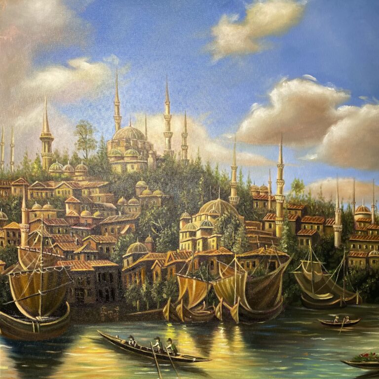 تابلو نقاشی منظره دریا استانبول