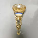 لوستر دیواری آبی و طلایی