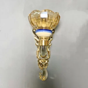 لوستر دیواری آبی و طلایی