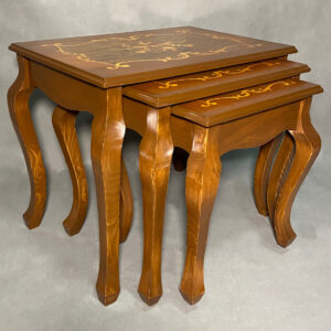 میز عسلی مستطیل معرق قهوه ای