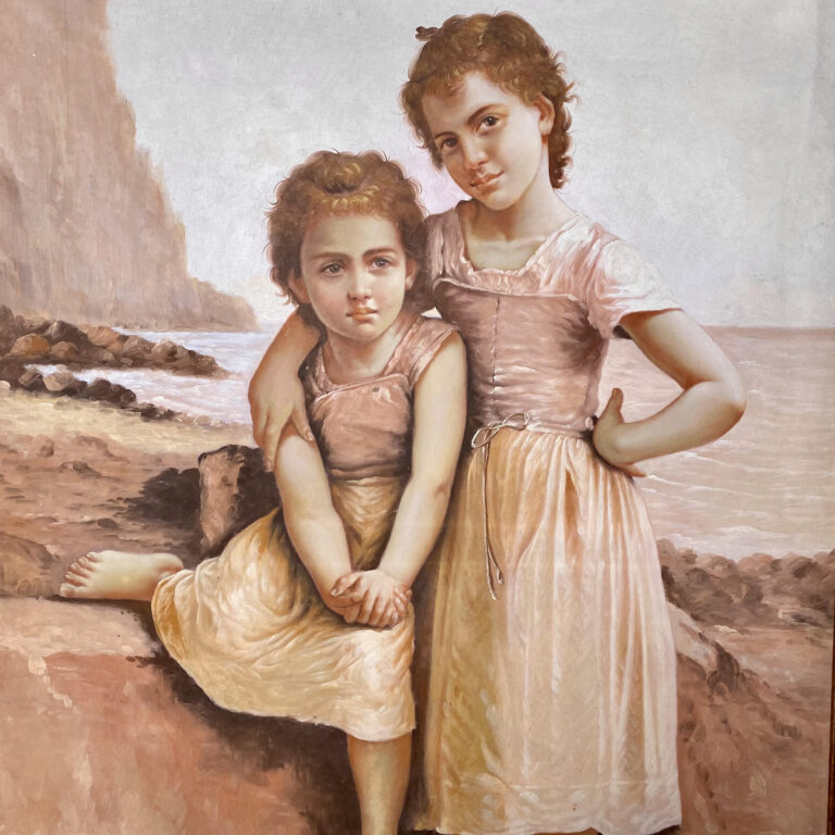 تابلو نقاشی دو خواهر
