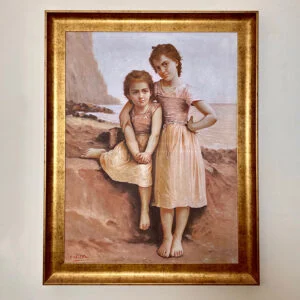 تابلو نقاشی کلاسیک زیبای دو خواهر