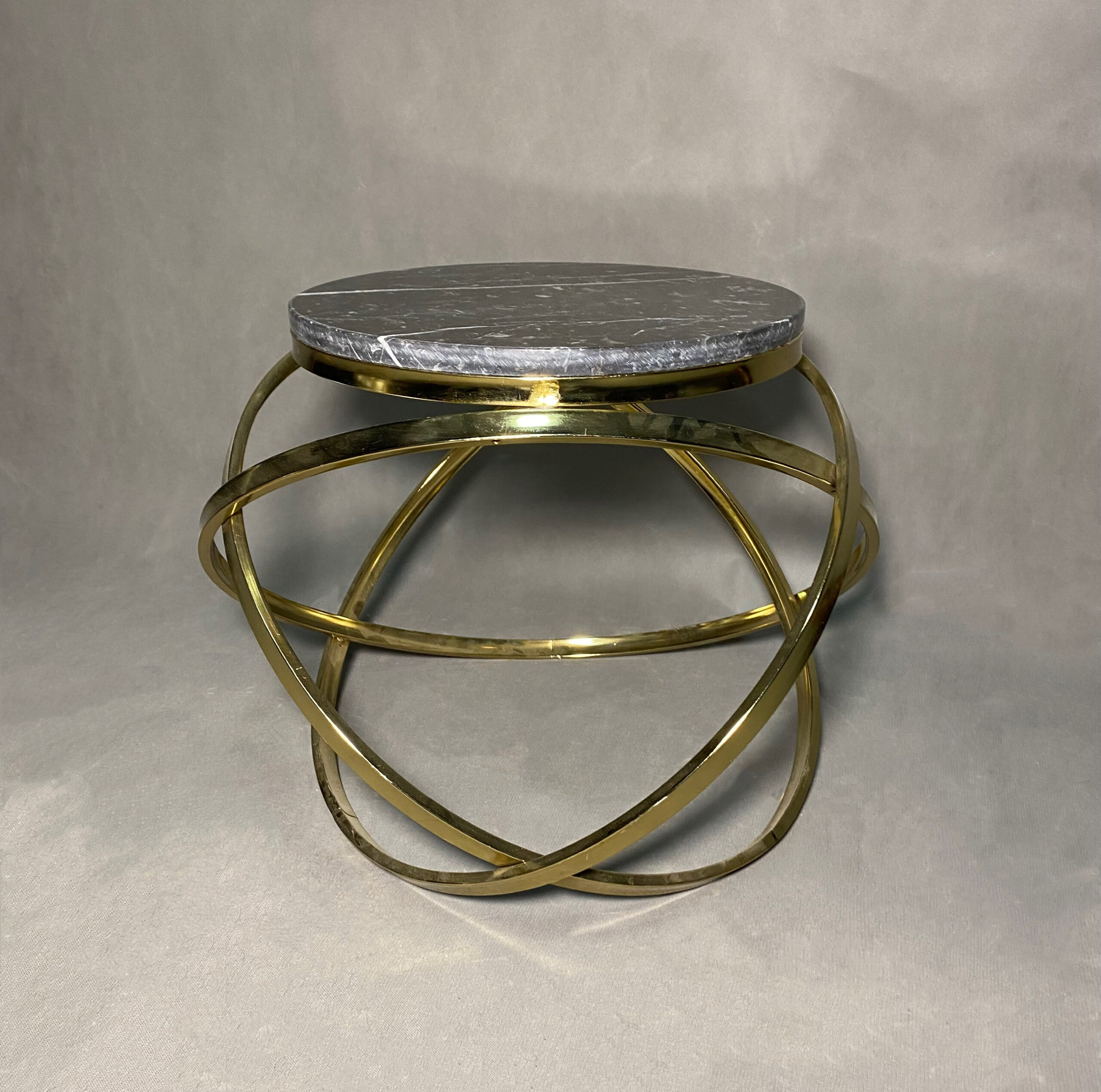 گل میز فلزی مدرن گرد