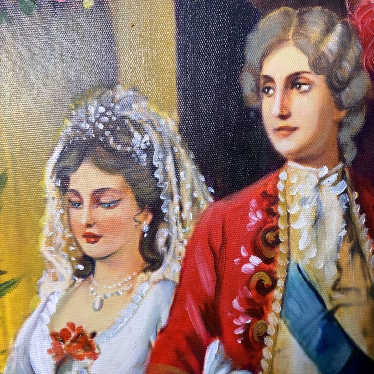 تابلو نقاشی عروسی لویی شانزدهم
