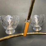 لوستر ارزان کریستال و چرم1