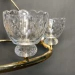 لوستر ارزان کریستال و چرم1