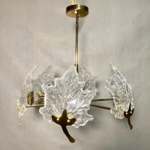 لوستر برگ شش شاخه کریستالی