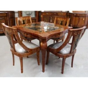 میز ناهارخوری شیک چهار نفره مربع معرق