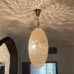 لوستر آویز مدرن مدل بیضی