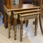 میز عسلی مستطیل برنزکوب