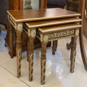 میز عسلی مستطیل برنزکوب