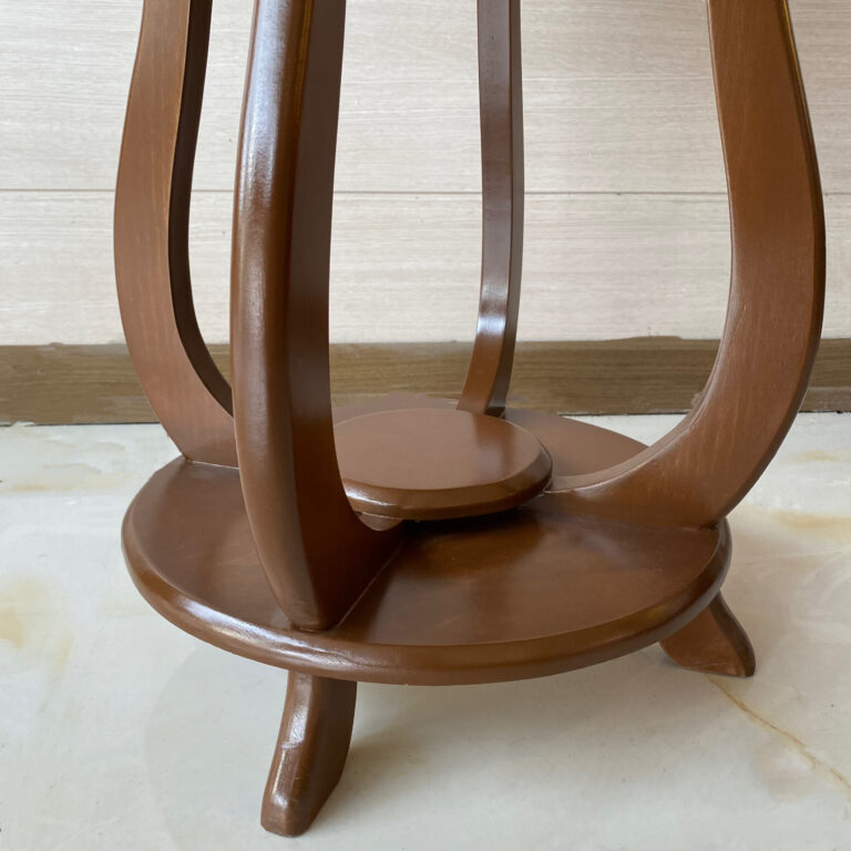 میز سرو چوبی معرق کاری شده چهار پایه