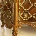 میز کنسول برنزکوب قهوه‌ ای