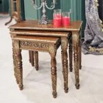 میز عسلی مستطیل برنزکوب