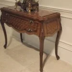 میز کنسول چوبی معرق بدون آینه