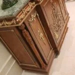 میز کنسول برنزکوب تک درب