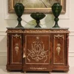 میز کنسول شیک قهوه ای برنزکوب