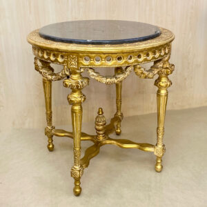 میز سرو چوبی منبت طلایی و مشکی