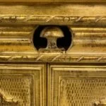 میز کنسول چوبی جدید ویولا طلایی