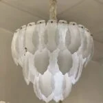 لوستر صدفی مدرن سفید