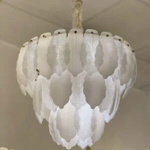 لوستر صدفی مدرن سفید