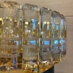 لوستر دیواری طلایی و کریستال نئوکلاسیک