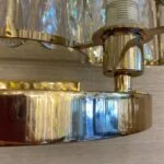 لوستر دیواری طلایی و کریستال نئوکلاسیک