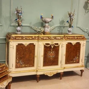 میز کنسول جدید قهوه ای و طلایی