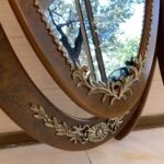 آینه قدی قهوه ای برنزکوب