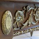 میز وسط مستطیل برنزکوب قهوه ای