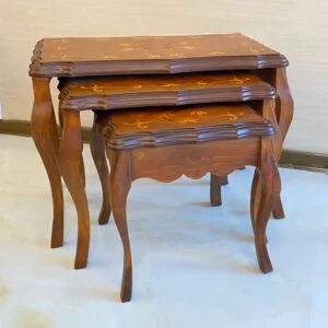 میز عسلی شیک معرق چوبی