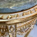 منبت کاری و صفحه سنگ میز تلفن طلایی