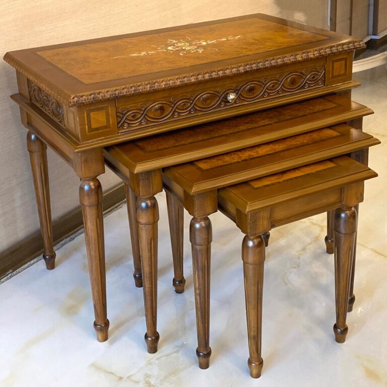 میز عسلی جدید قهوه ای صفحه نقاشی