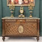 میز کنسول بدون آینه برنزکوب شیک