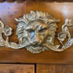 میز کنسول چوبی برنزکوب شیک