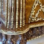 نقش میز کنسول بدون آينه برنزکوب