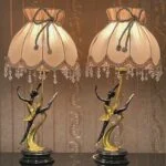 آباژور رومیزی کلاسیک بالرین طلایی