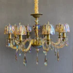 لوستر کلاسیک پذیرایی شیک مولتی کالر