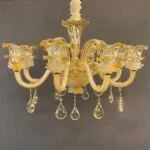 لوستر کلاسیک نباتی هشت شاخه