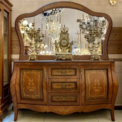 آینه کنسول معرق بزرگ وسط خمره ای