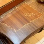 طرح روی آینه کنسول معرق وسط خمره ای