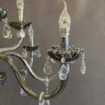 لوستر خاکستری کلاسیک دوازده شاخه