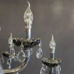 لوستر خاکستری کلاسیک دوازده شاخه