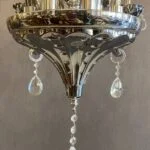 لوستر خاکستری کلاسیک دوازده شاخه