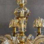 لوستر طلایی هشت شاخه مولتی کالر