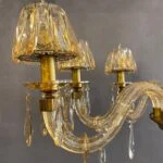 لوستر طلایی هشت شاخه مولتی کالر