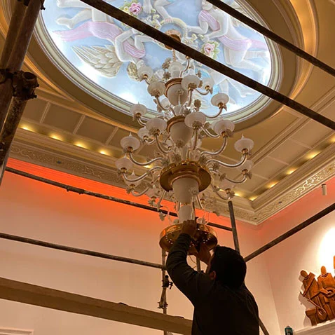 نصب لوستر در شیراز