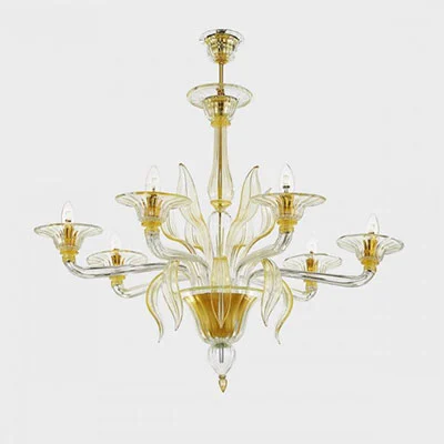 لوستر شیک طلایی مورانو