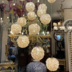 لوستر آویز مدرن گرد