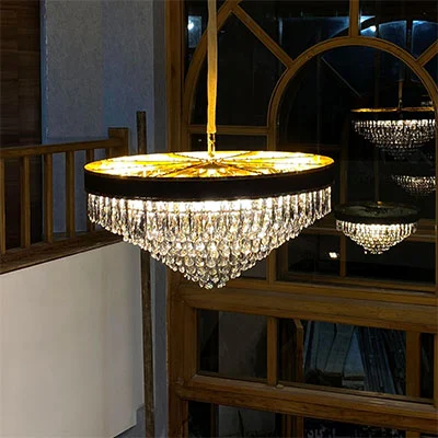 لوستر گرد شیک برای دکوراسیون منزل